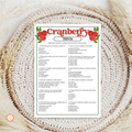 Cranberry Trivia