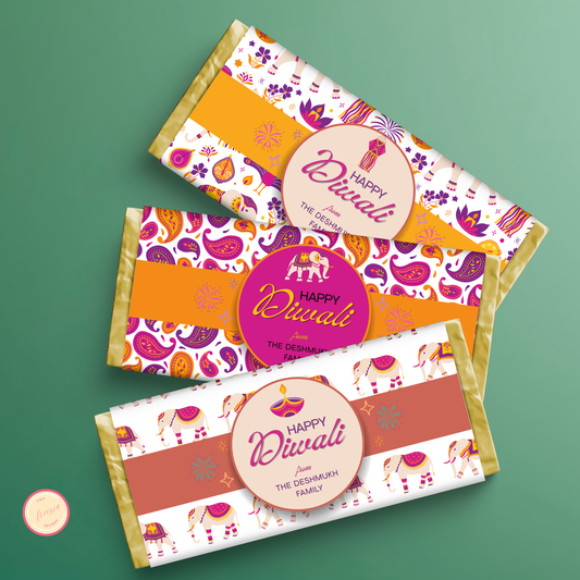 Diwali Chocolate Wrapper | Set of 3