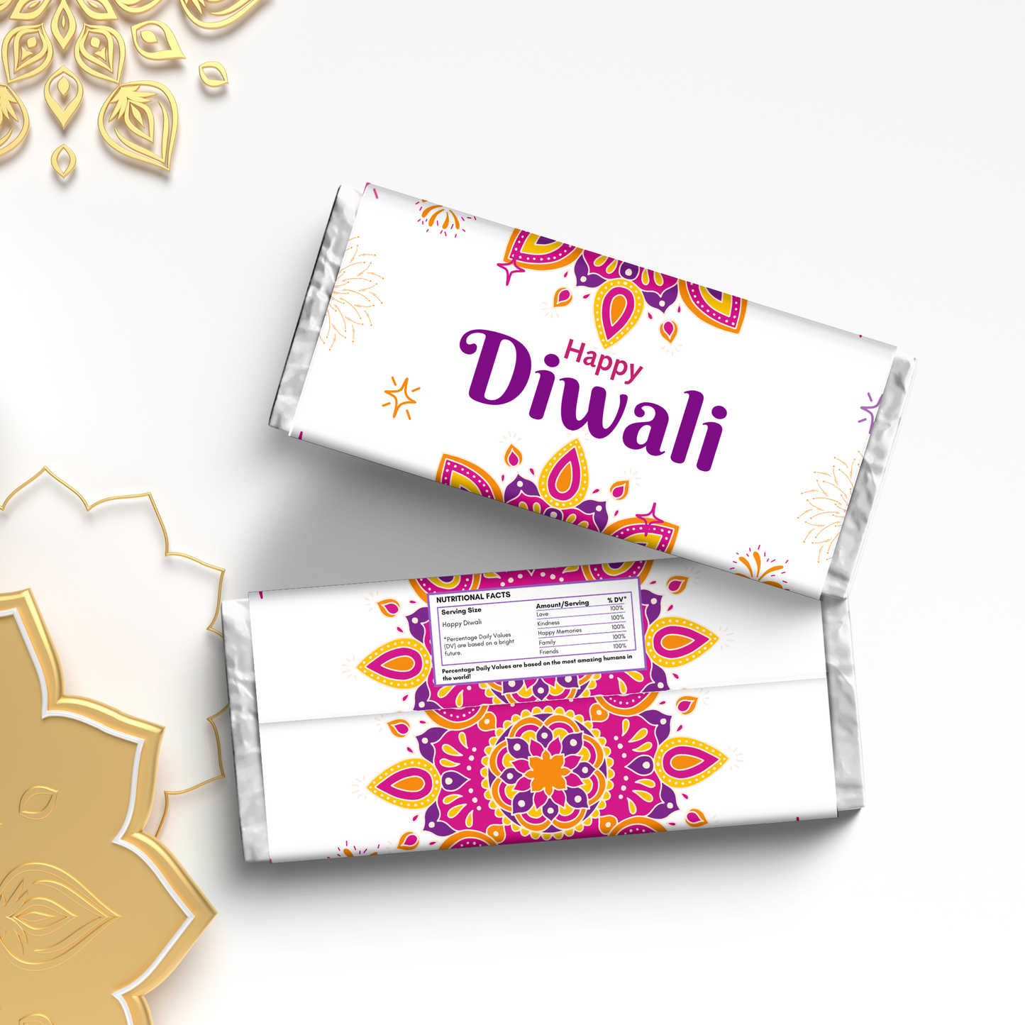 Diwali Chocolate Wrapper Printable | Set of 3