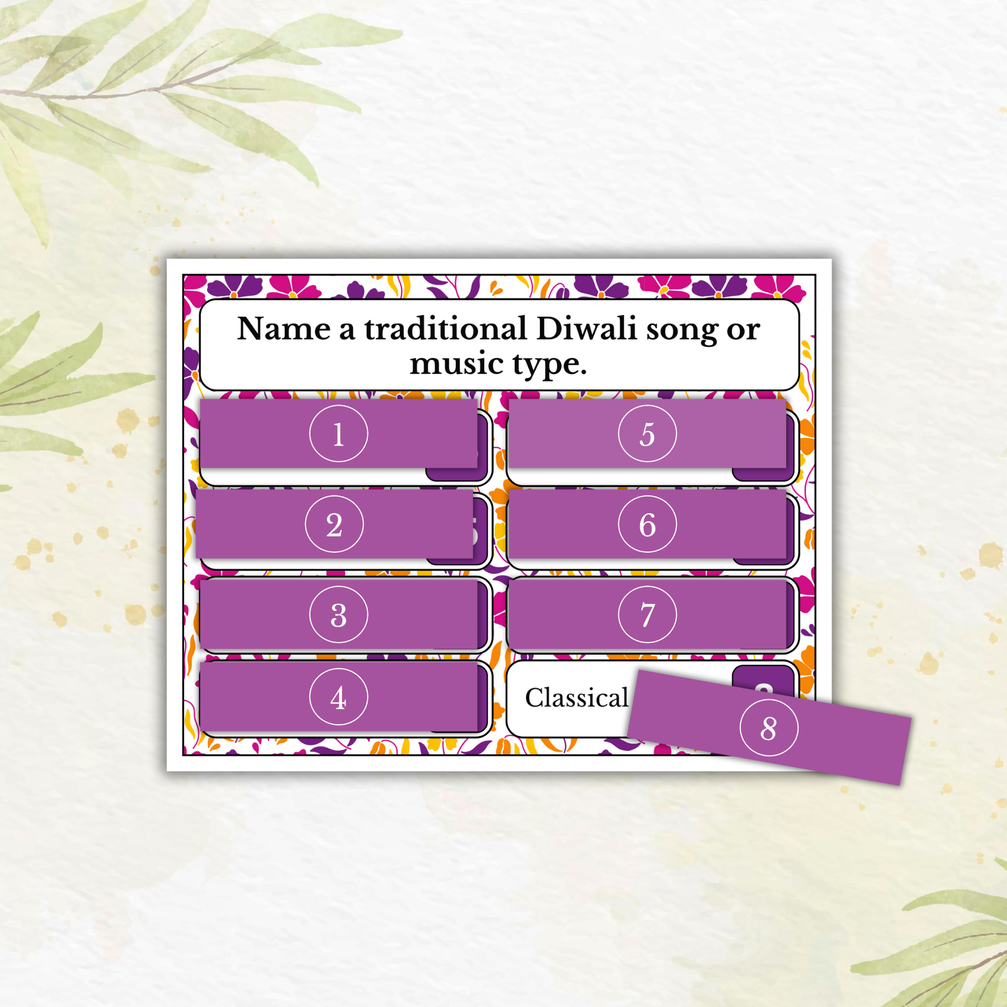Diwali Squabble Game