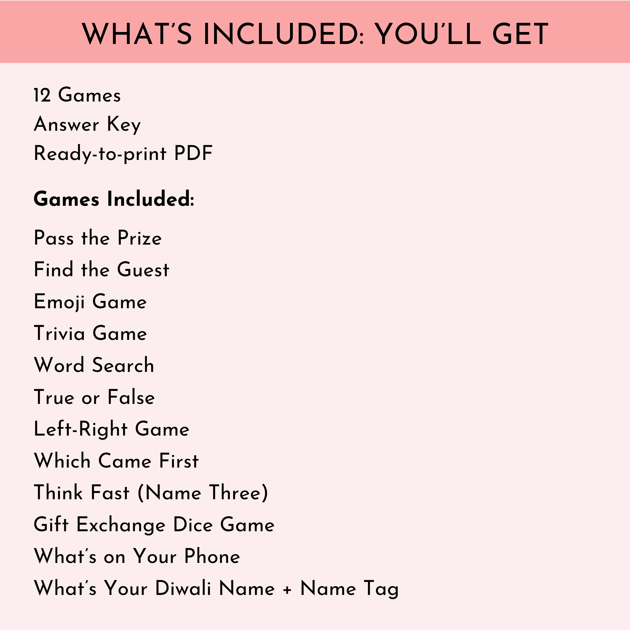 Diwali Party Games