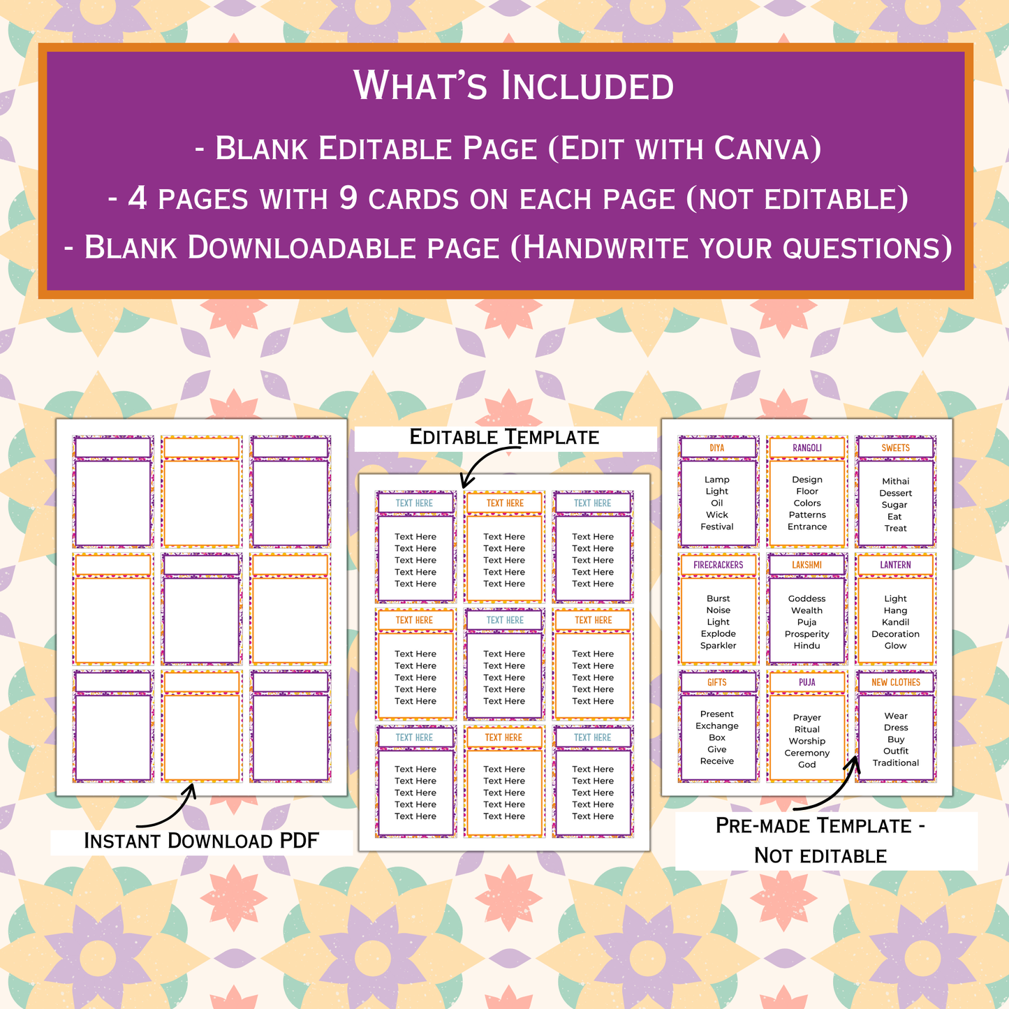 Diwali Taboo Game