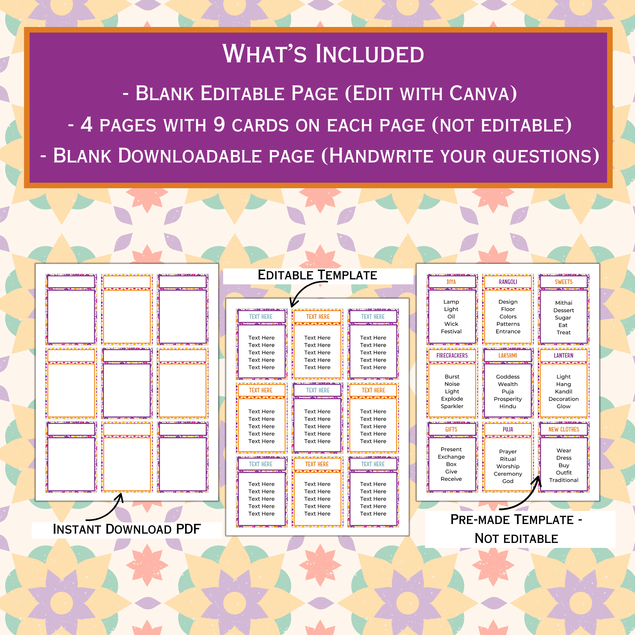 Diwali Taboo Game