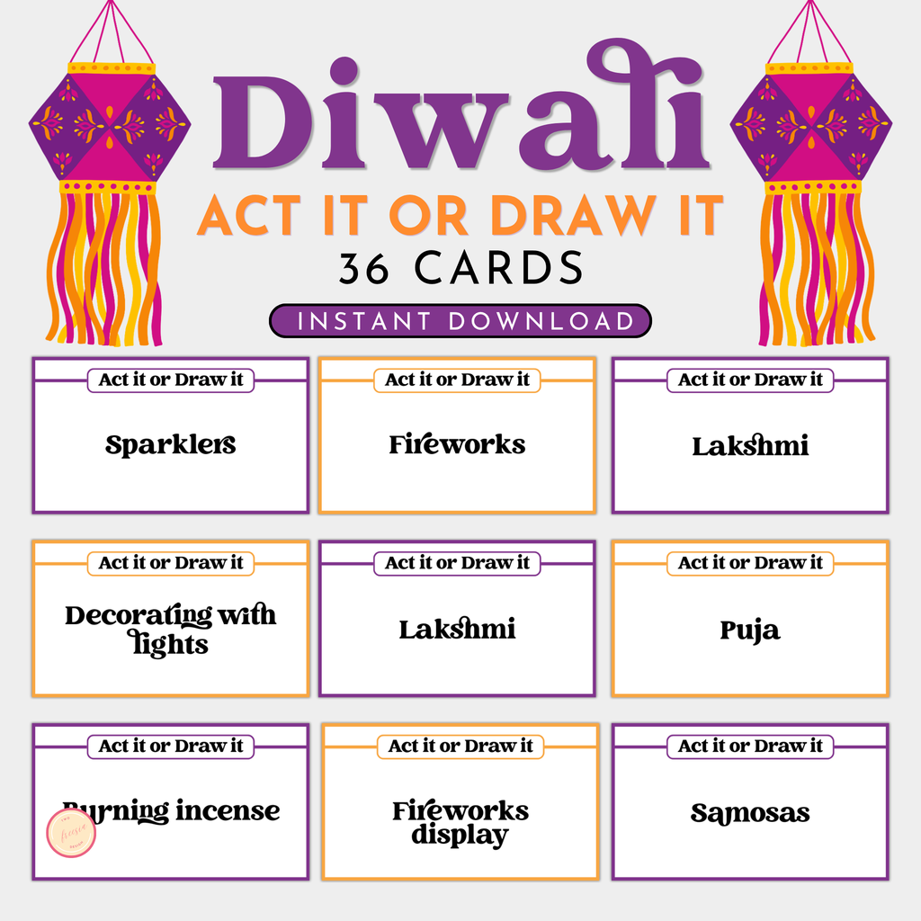 Diwali Act It or Draw It Game