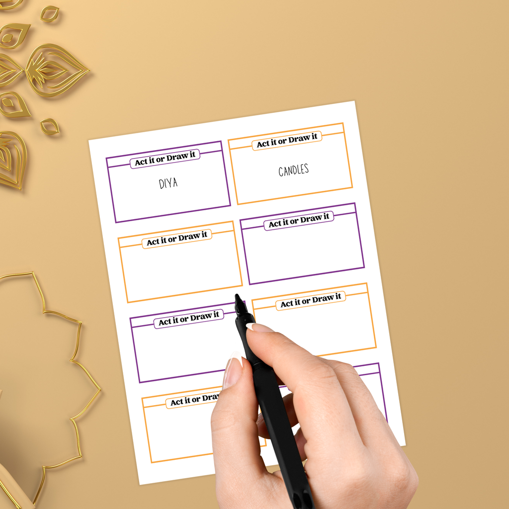 Diwali Act It or Draw It Game
