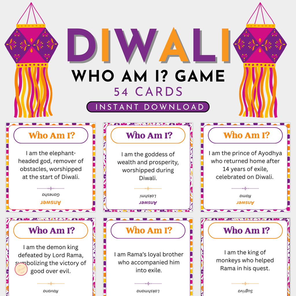 Diwali Who Am I? Game