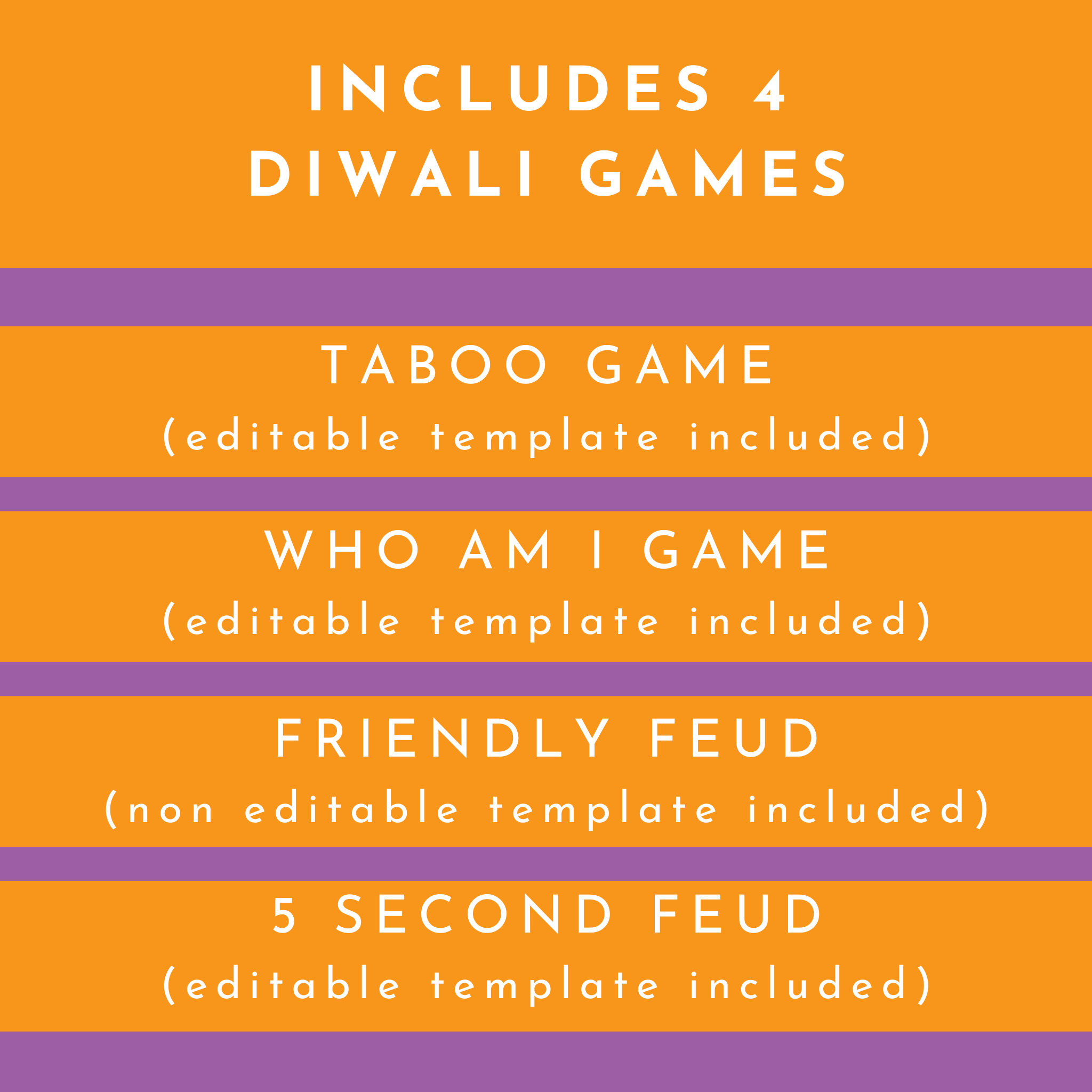 Diwali Party Game Bundle