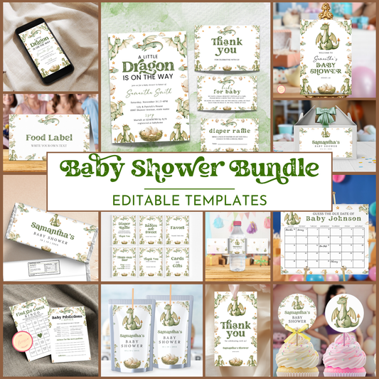 Little Dragon Baby Shower Bundle