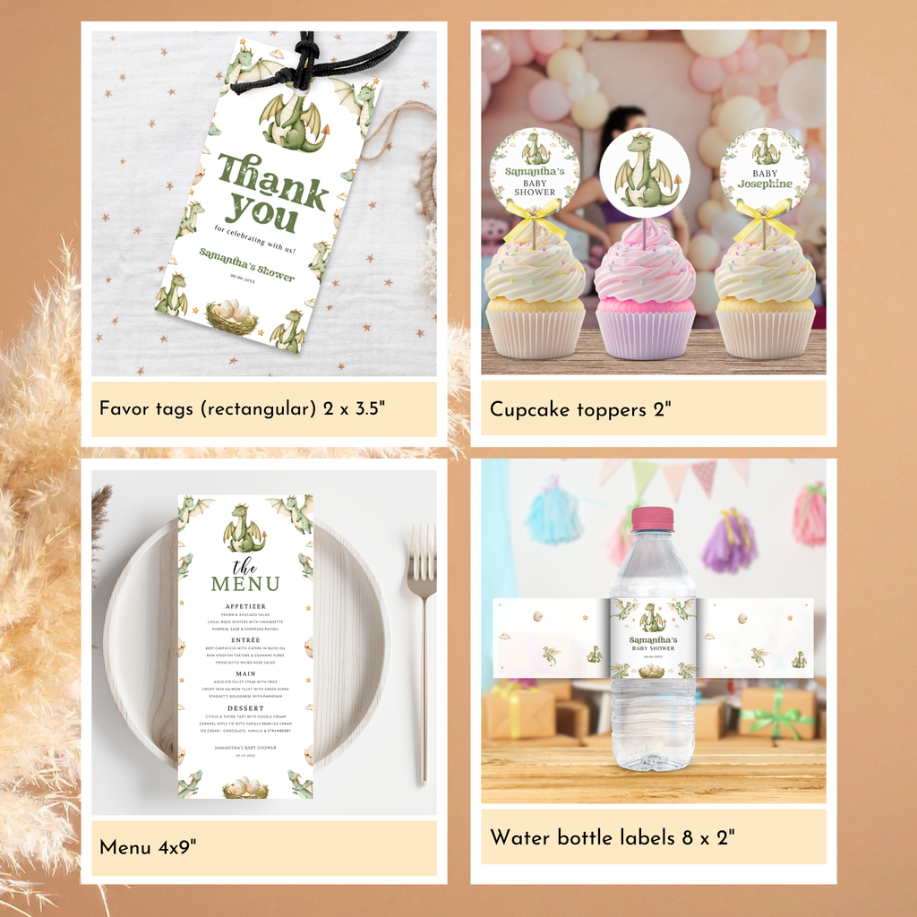 Dragon Baby Shower Bundle