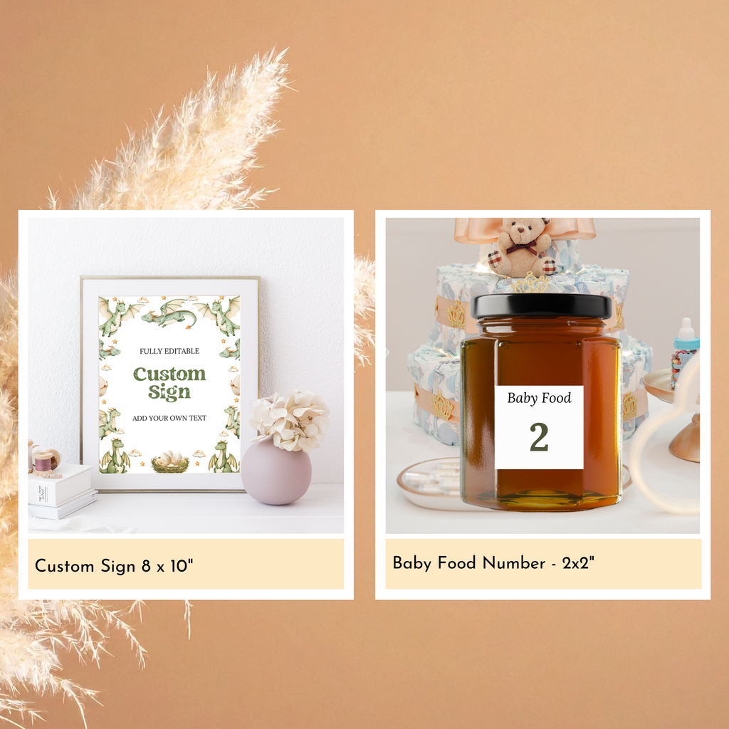 Dragon Baby Shower Bundle