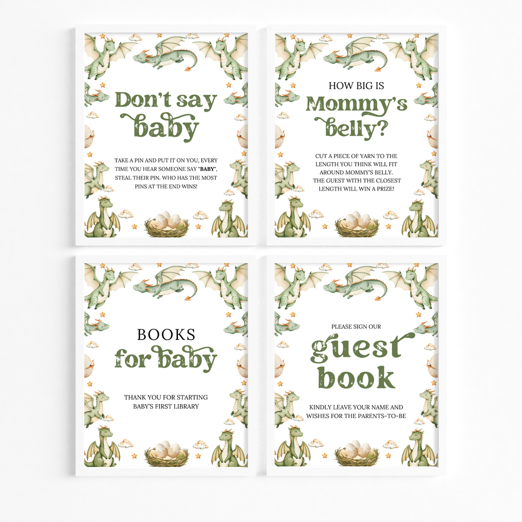 Dragon Baby Shower Bundle