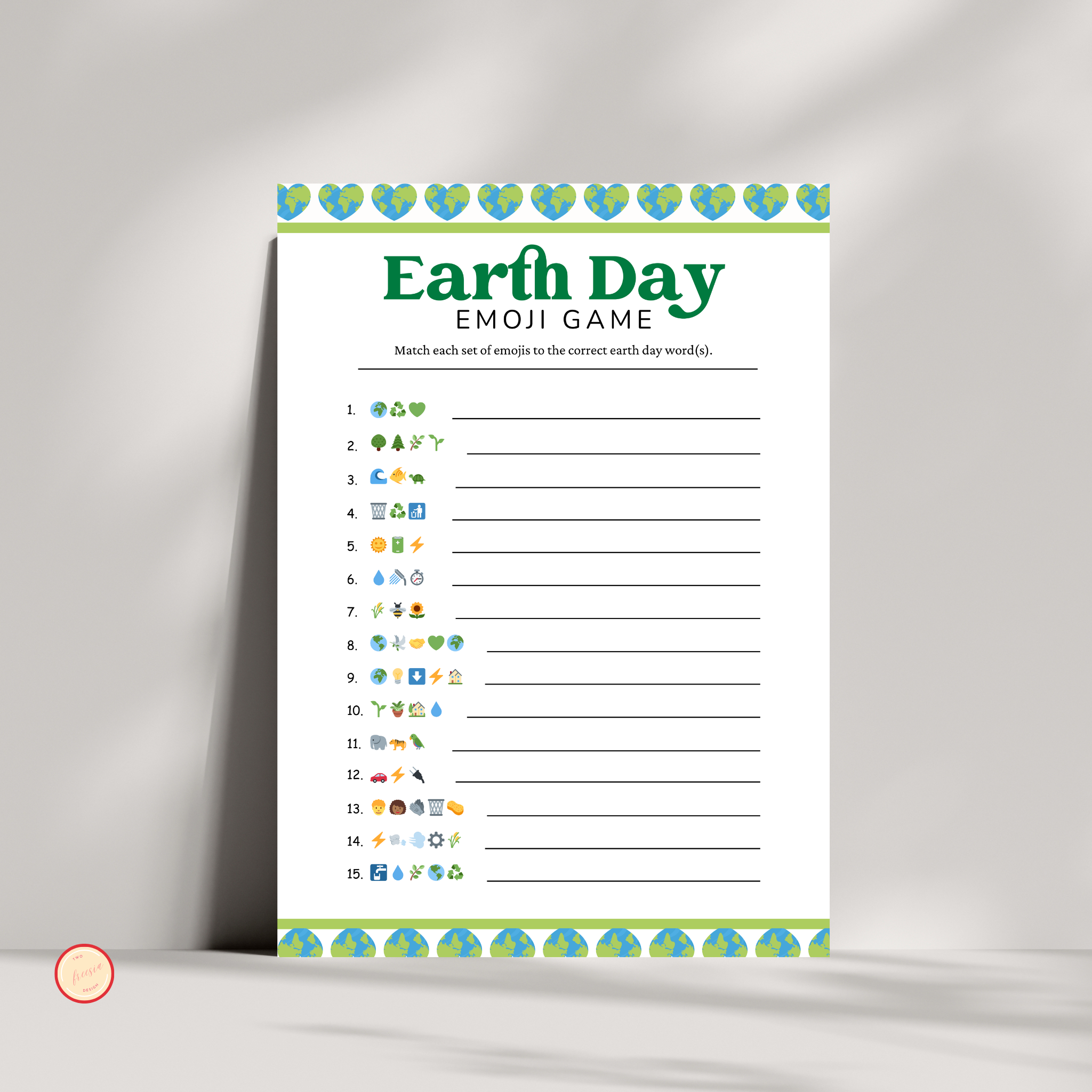 Earth Emoji Game