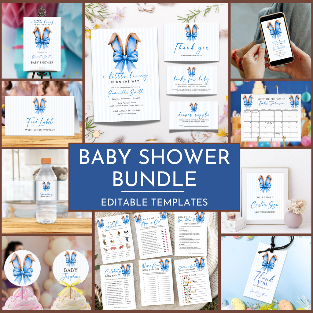 Easter Baby Shower Bundle - Blue