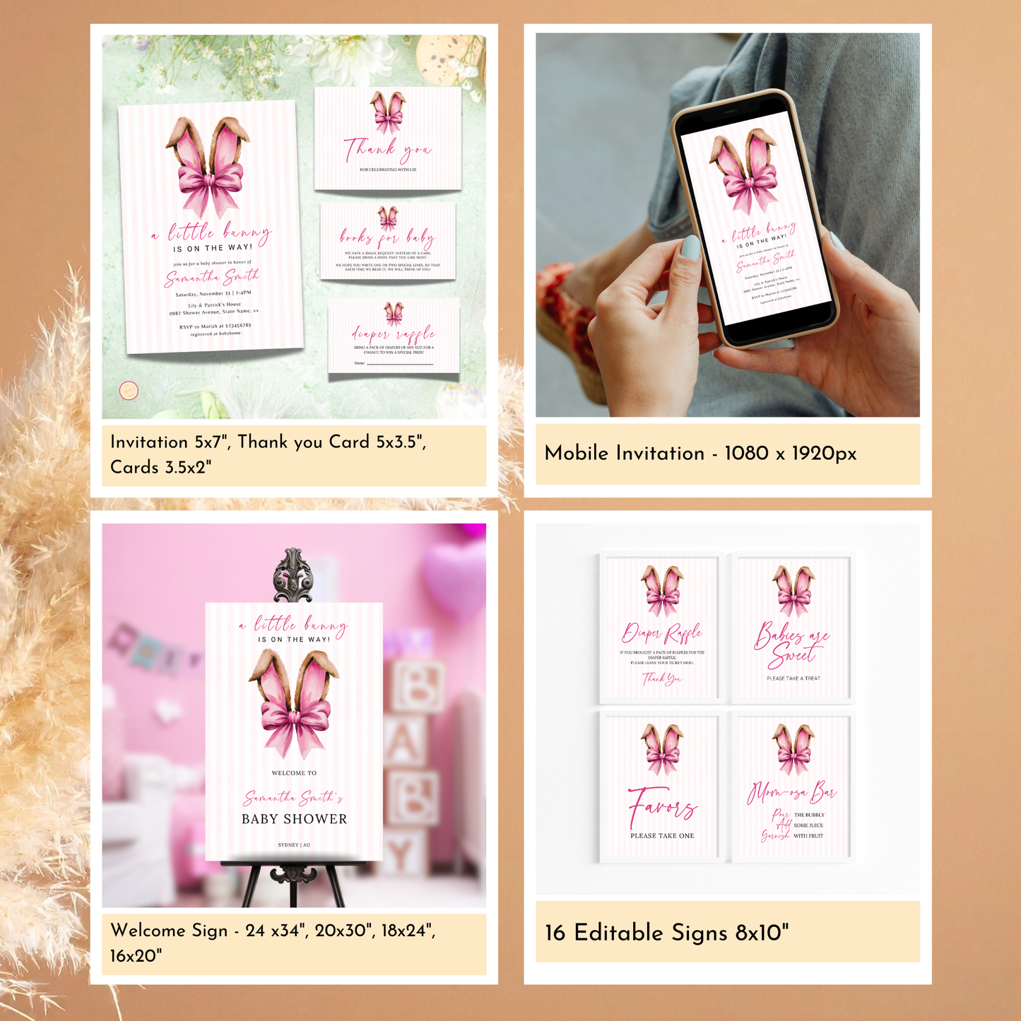 Easter Baby Shower Bundle - Pink