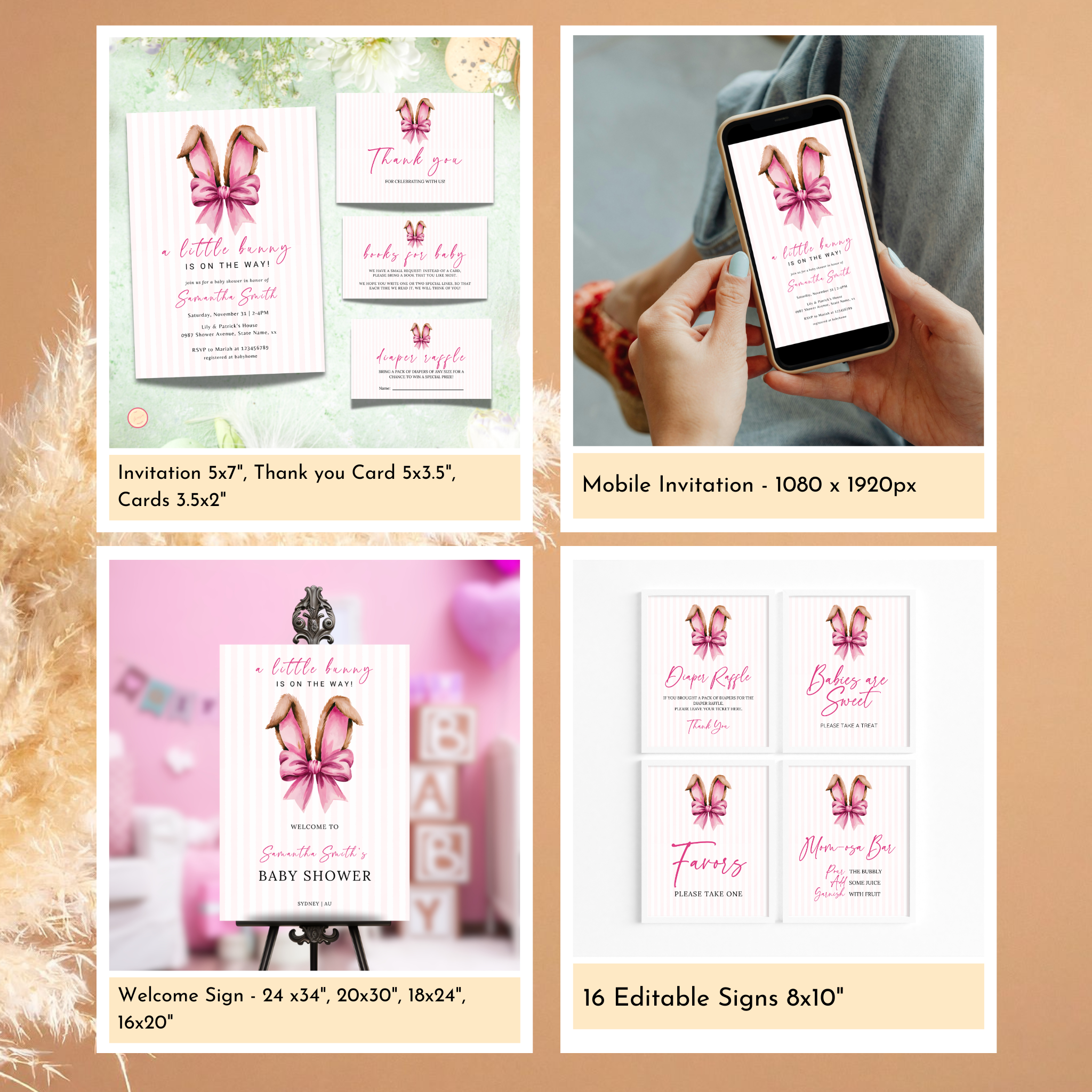 Easter Baby Shower Bundle - Pink