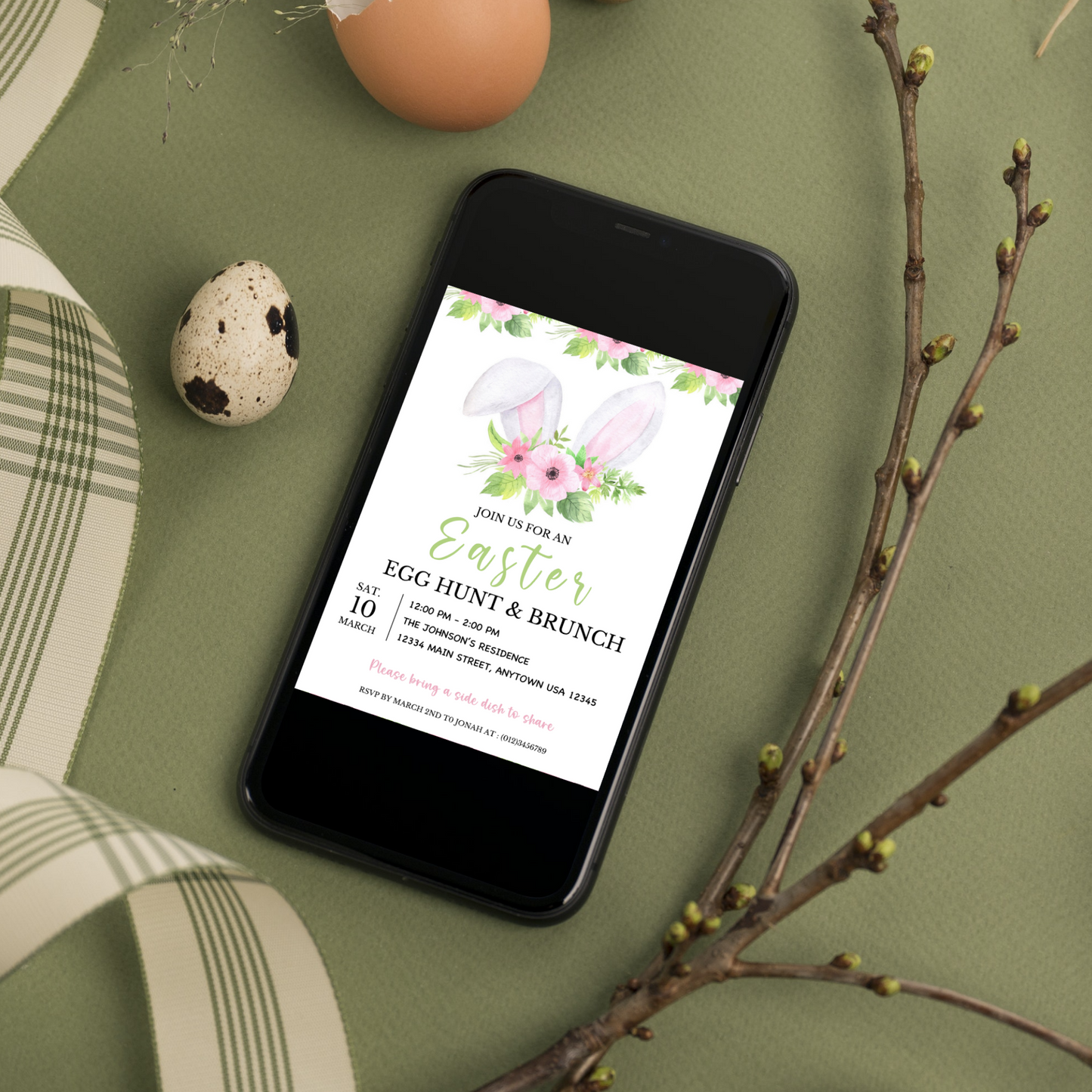 Easter Egg hunt & Brunch Invite