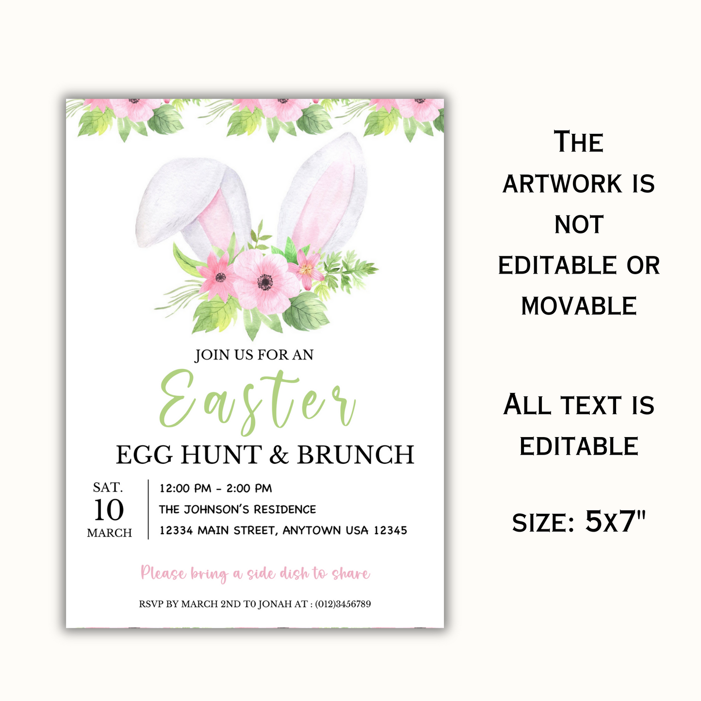 Easter Egg hunt & Brunch Invite