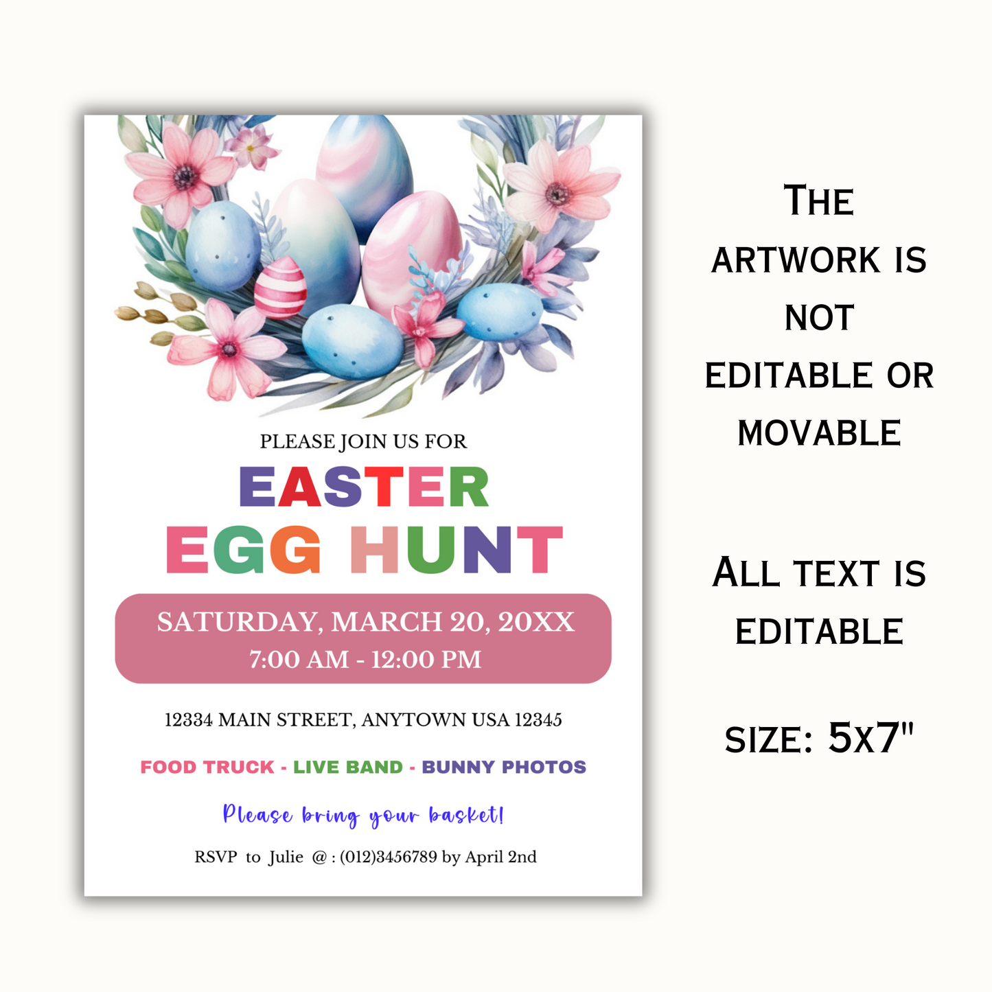 Easter Egg Hunt Invitation