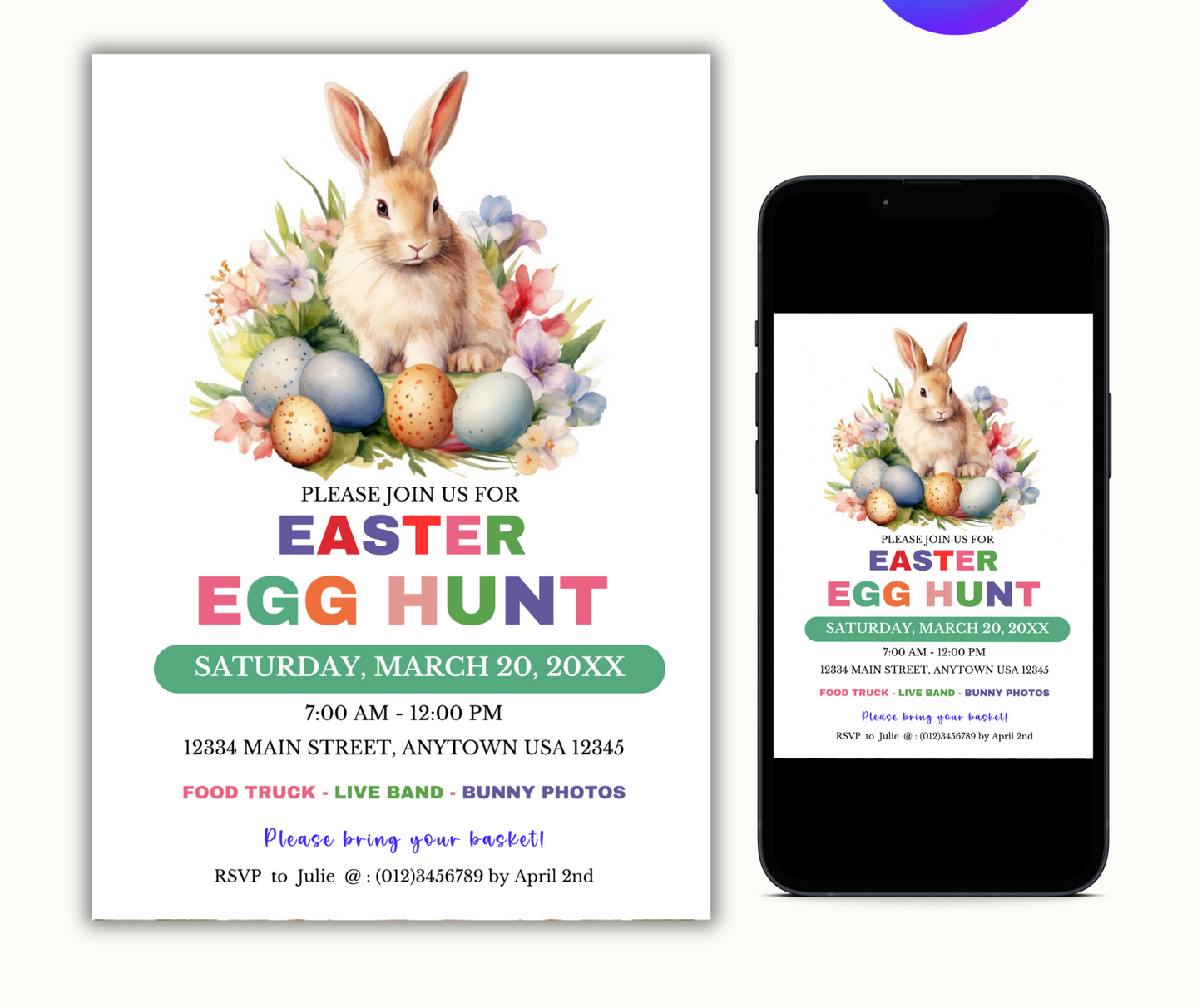 Easter Egg Hunt Invite