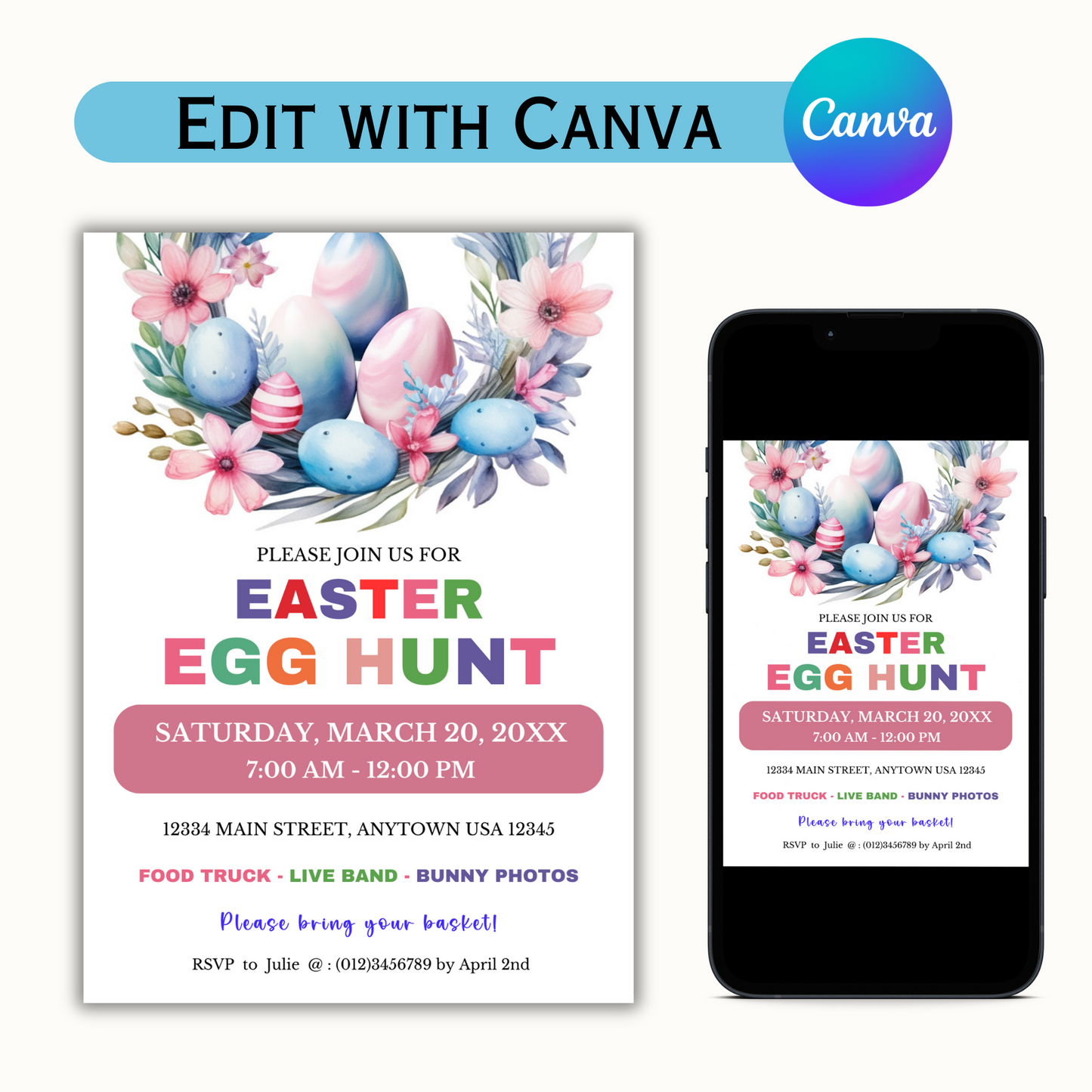 Easter Egg Hunt Invitation