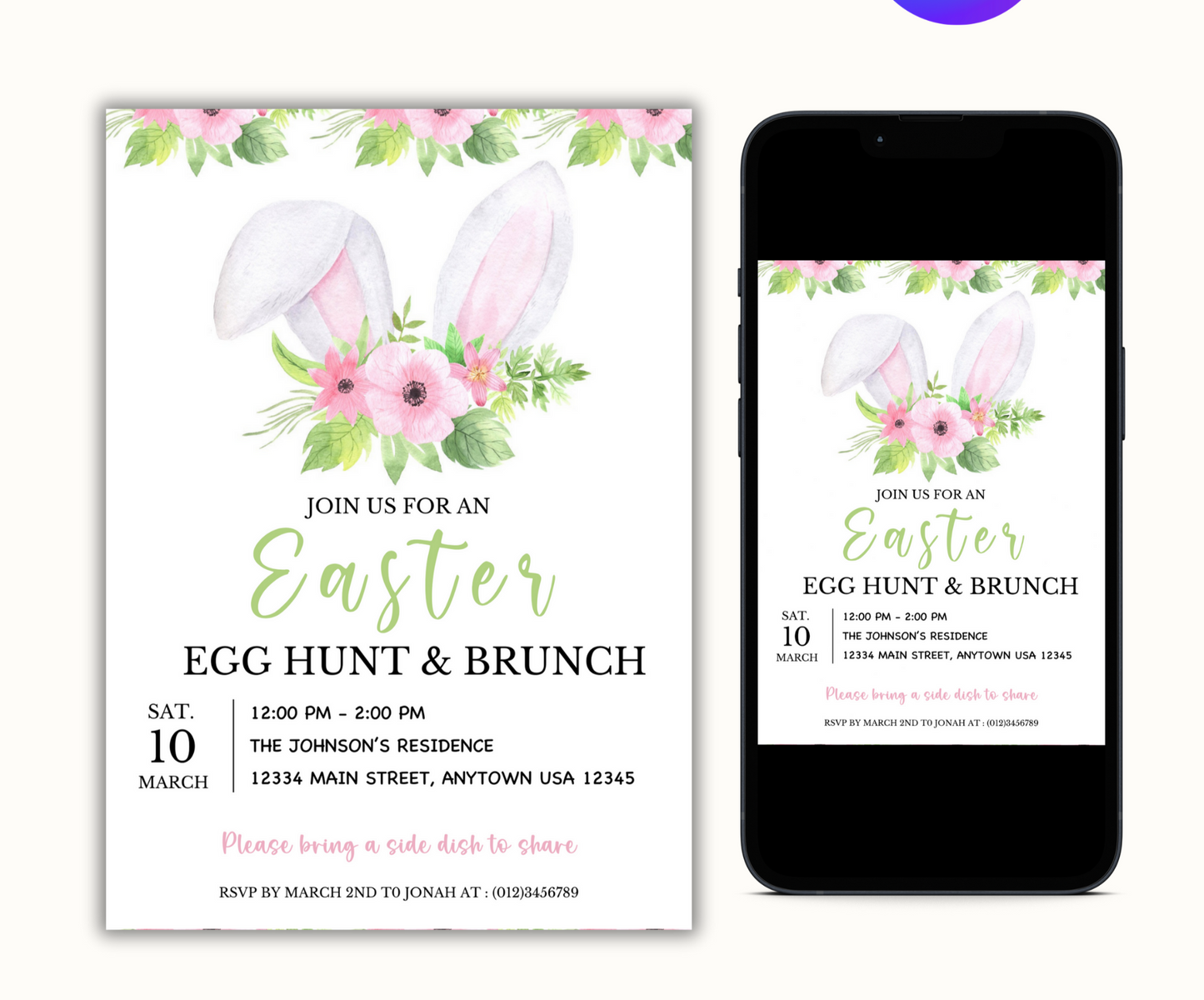 Easter Egg hunt & Brunch Invite