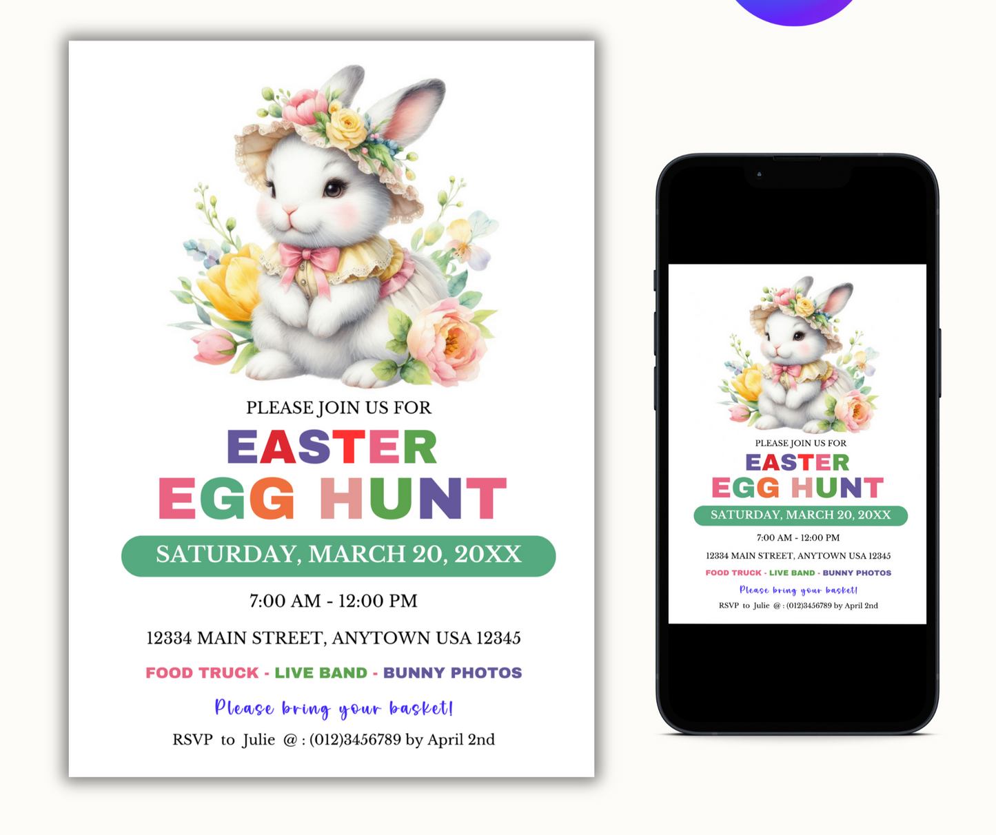 Easter Egg Hunt Invitation