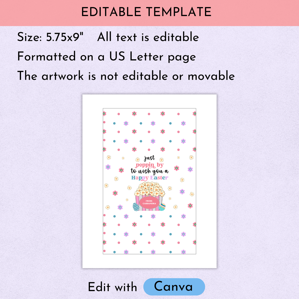 Easter Popcorn Wrapper