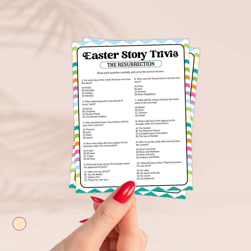 Easter Story Resurrection Trivia Game