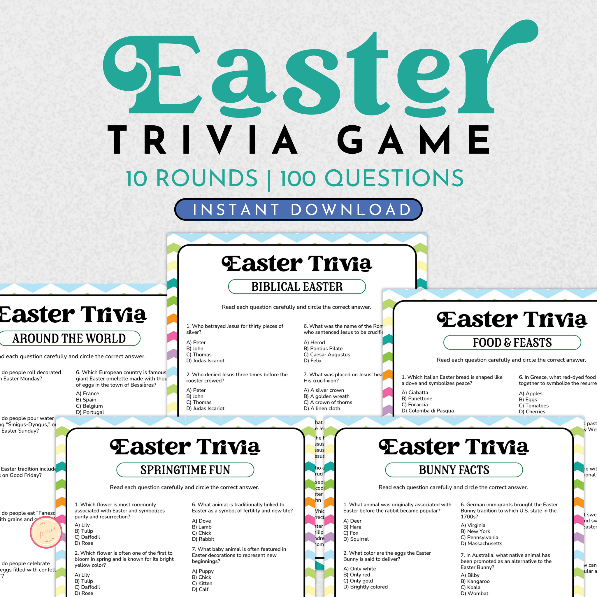 Easter Trivia Game Bundle