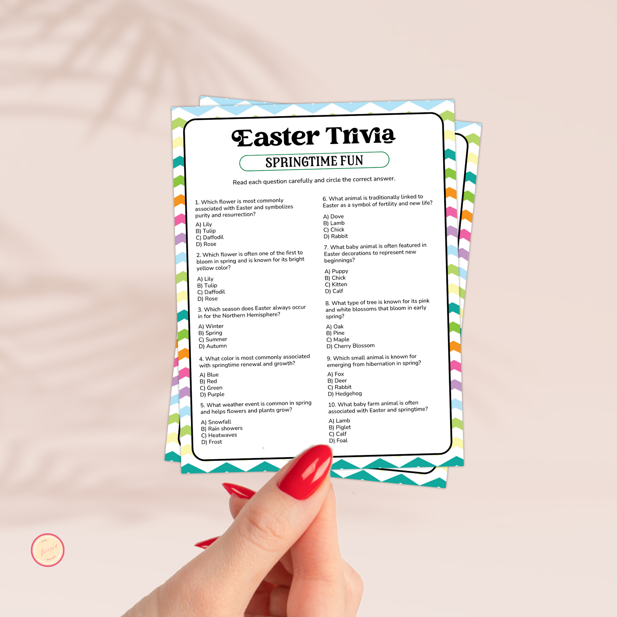 Springtime Fun Trivia Game