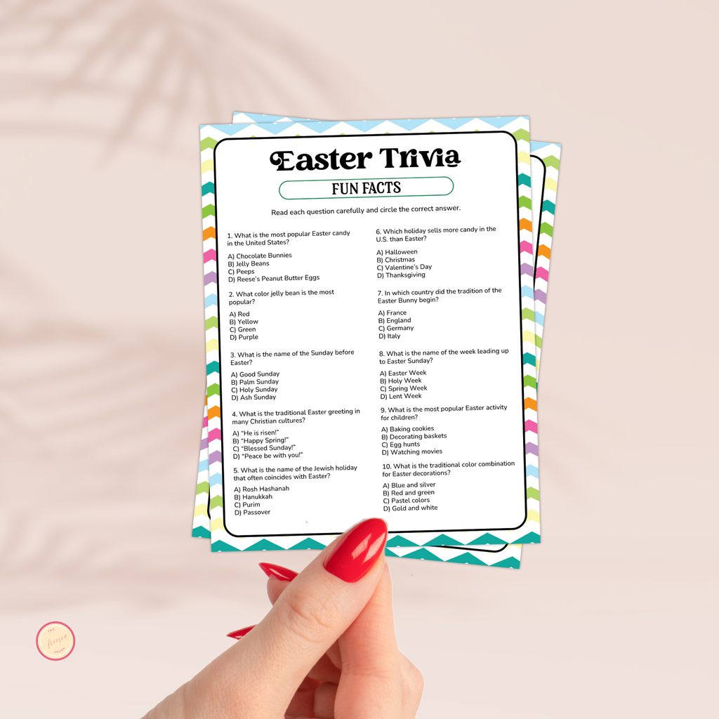 Easter Fun Facts Trivia Game