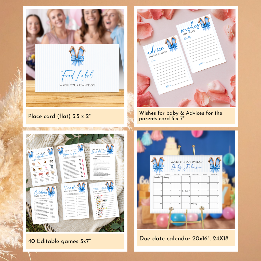 Easter Baby Shower Bundle - Blue