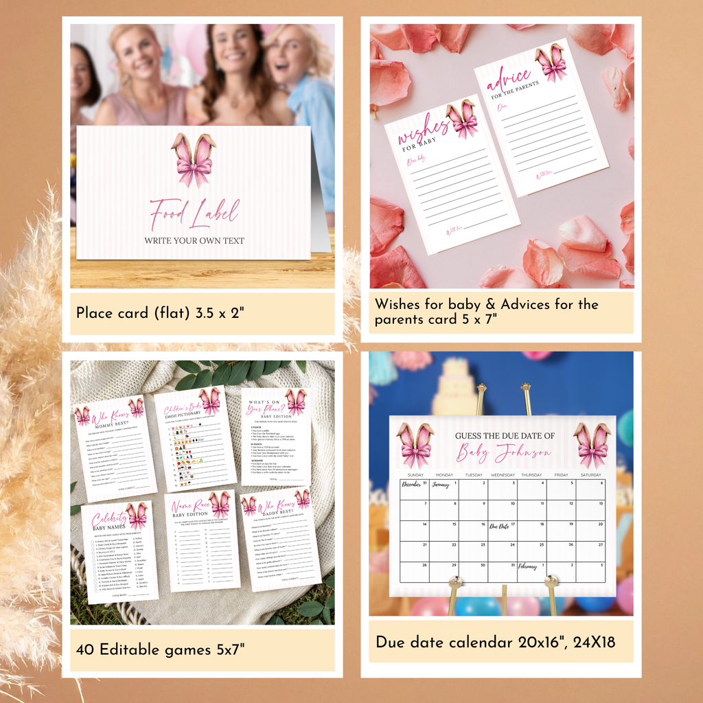 Easter Baby Shower Bundle - Pink