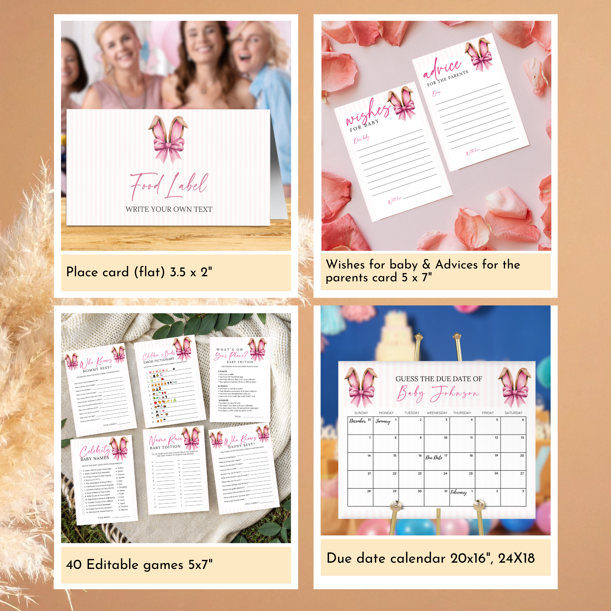 Easter Baby Shower Bundle - Pink