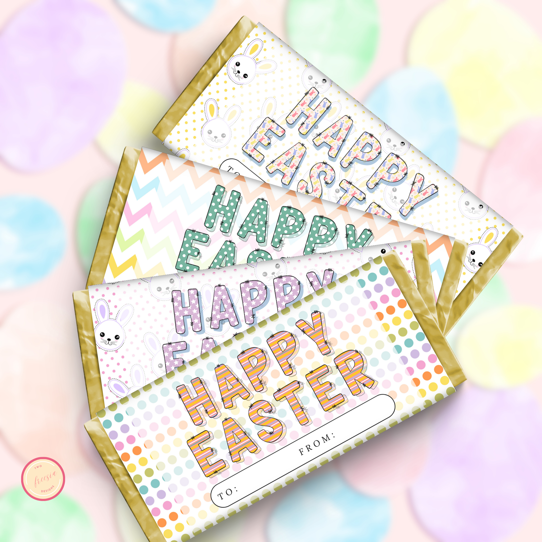 Easter Chocolate Wrapper - 4 Set