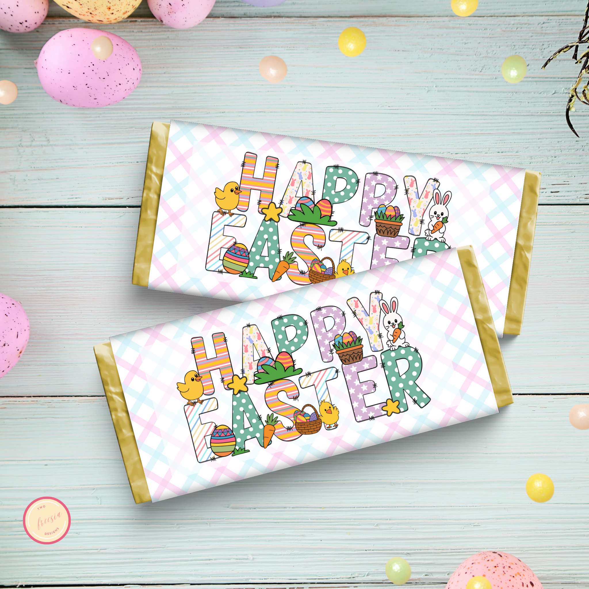 Happy Easter Chocolate Wrapper