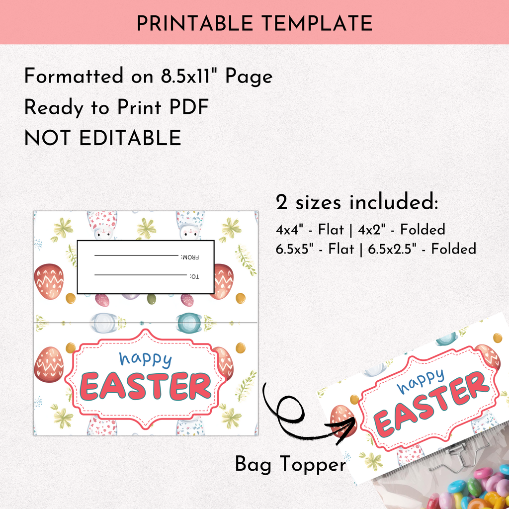 Easter Treat Bag Topper