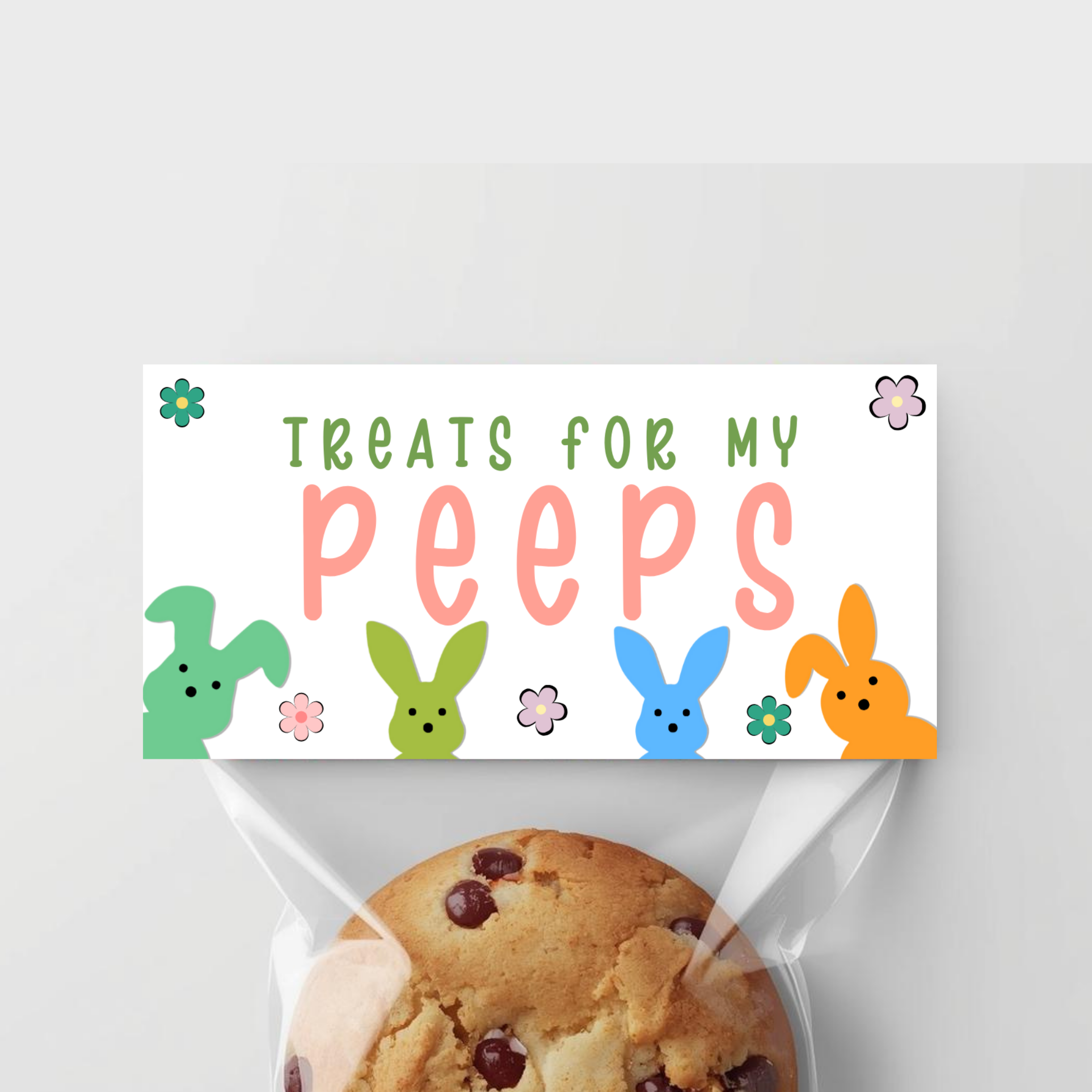 Easter Peep Treat Bag Topper