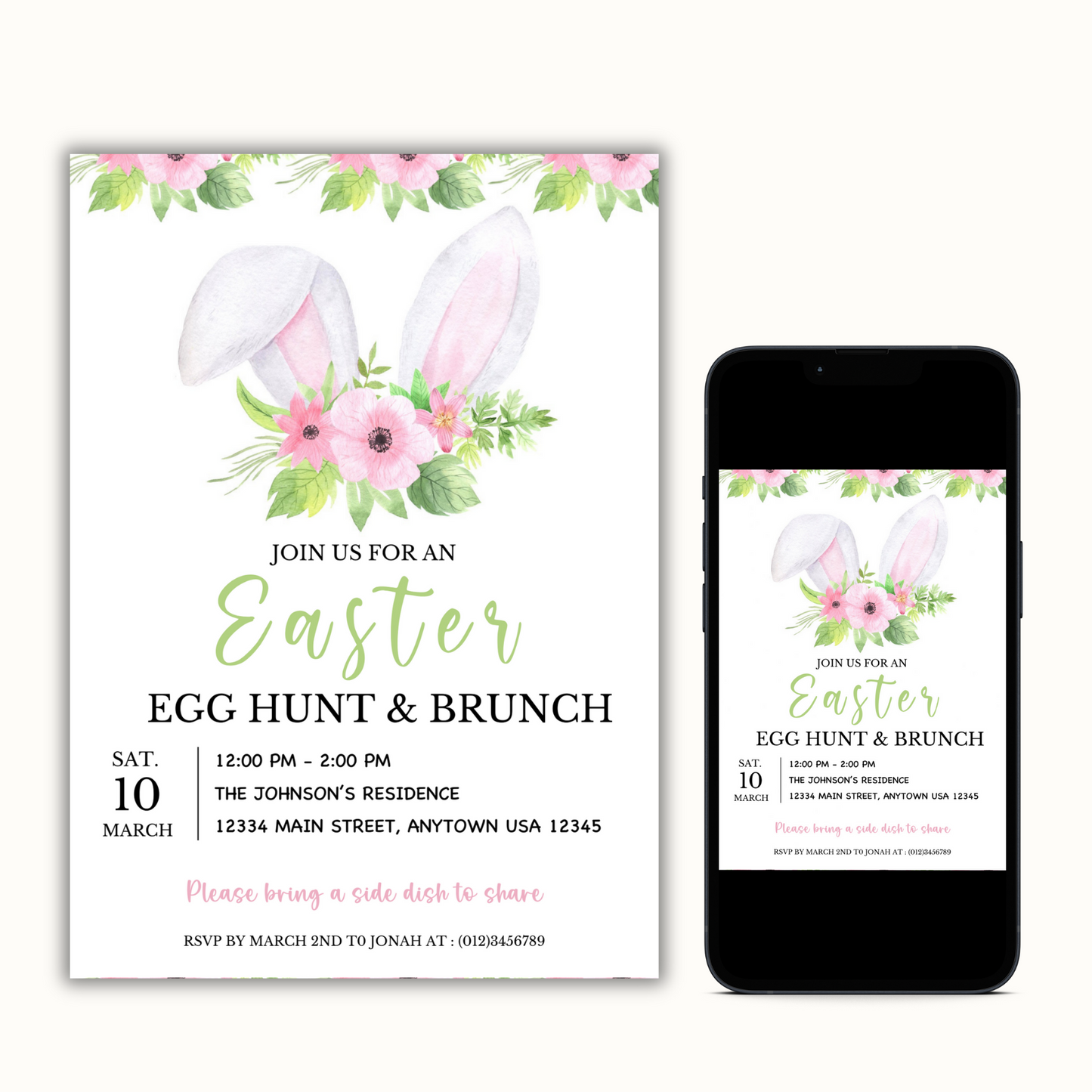 Easter Egg hunt & Brunch Invite