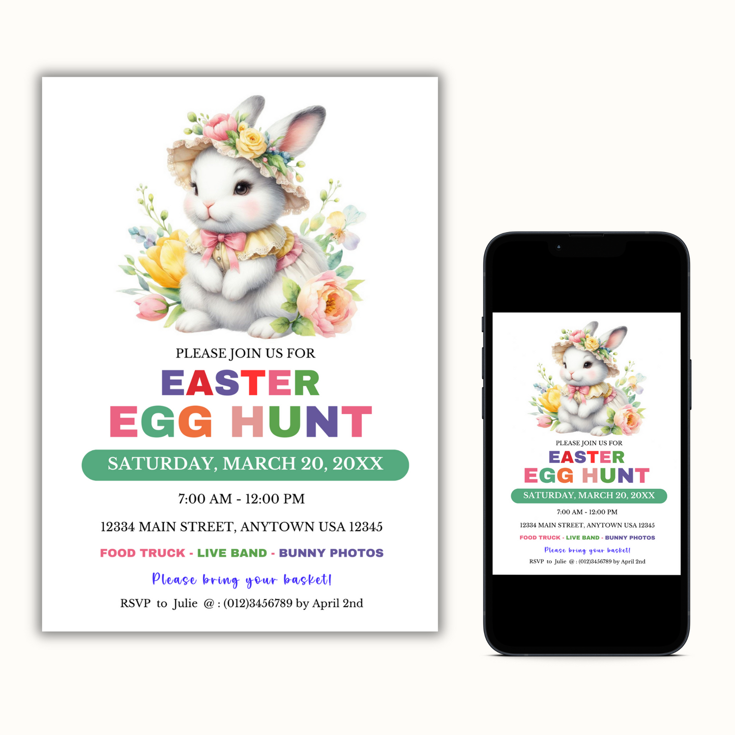 Easter Egg Hunt Invitation