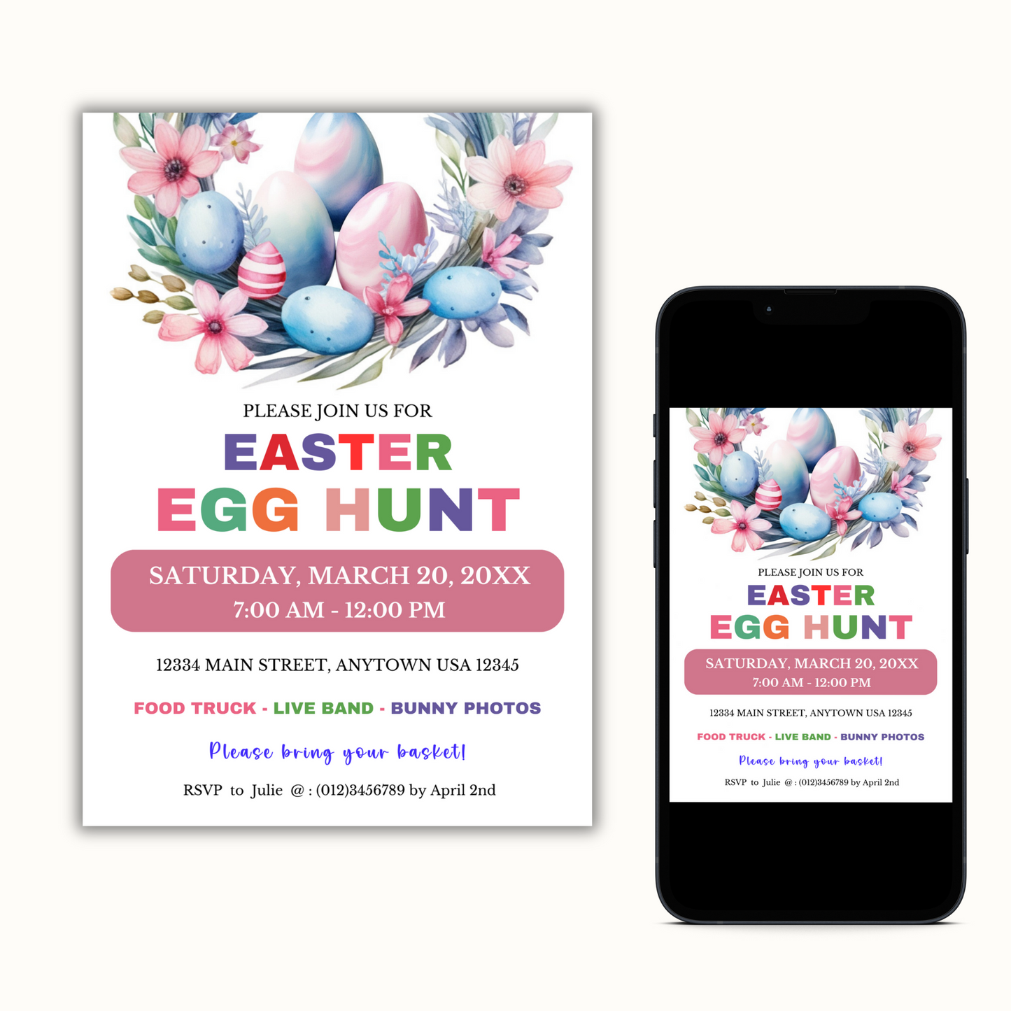 Easter Egg Hunt Invitation