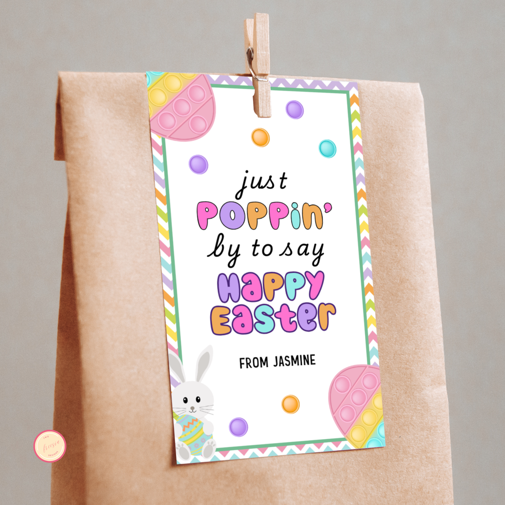 Easter Pop It Tags