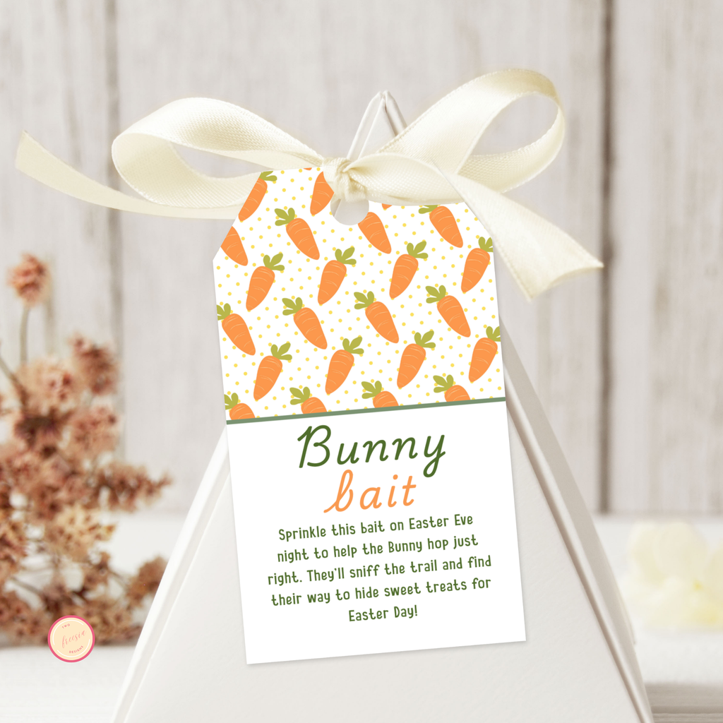 Bunny Bait Gift Tags | Editable