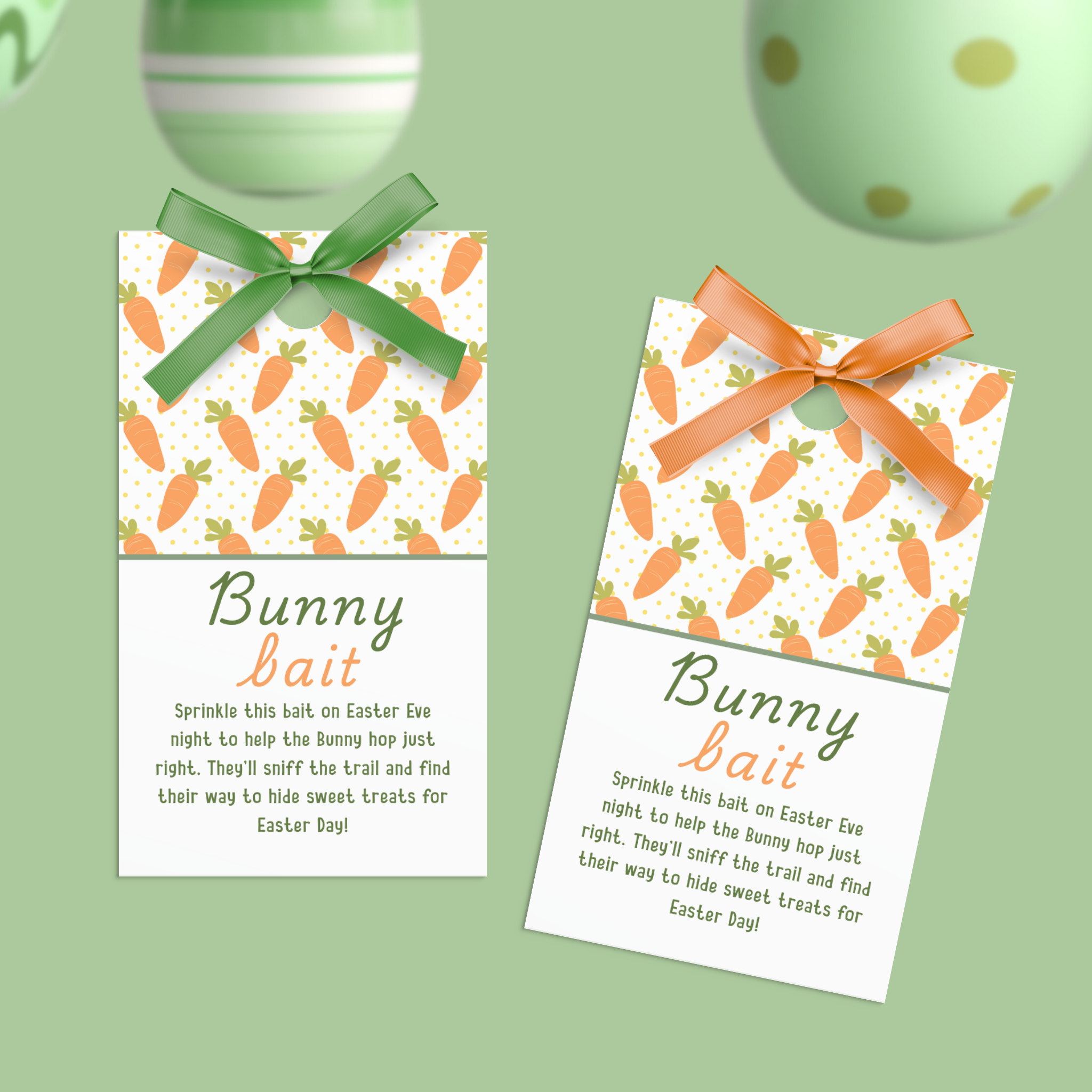 Bunny Bait Gift Tags | Editable
