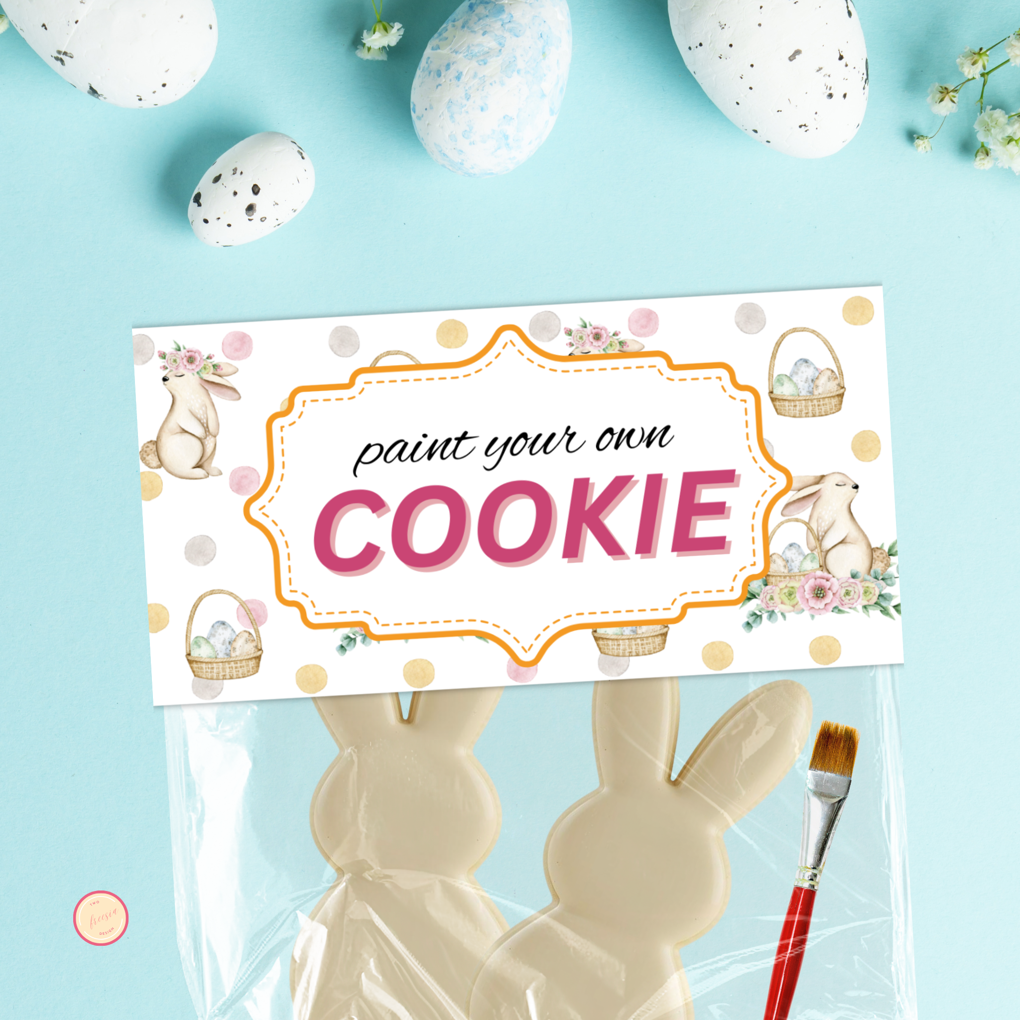 PYO Easter Cookie Bag Topper
