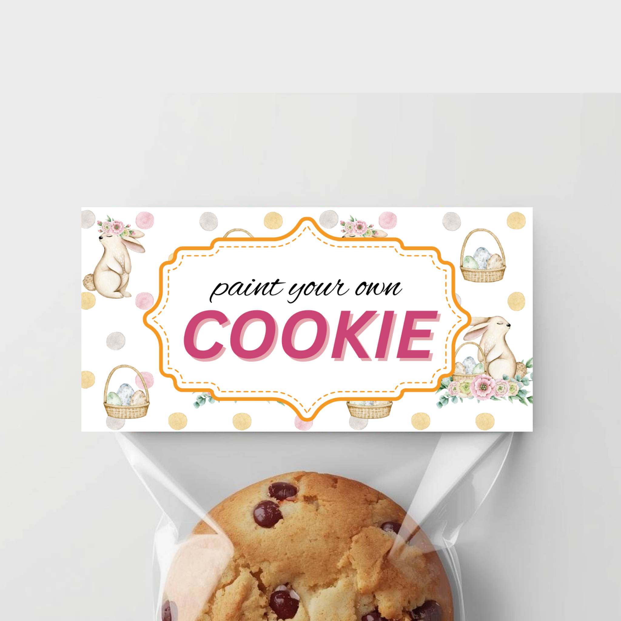 PYO Easter Cookie Bag Topper