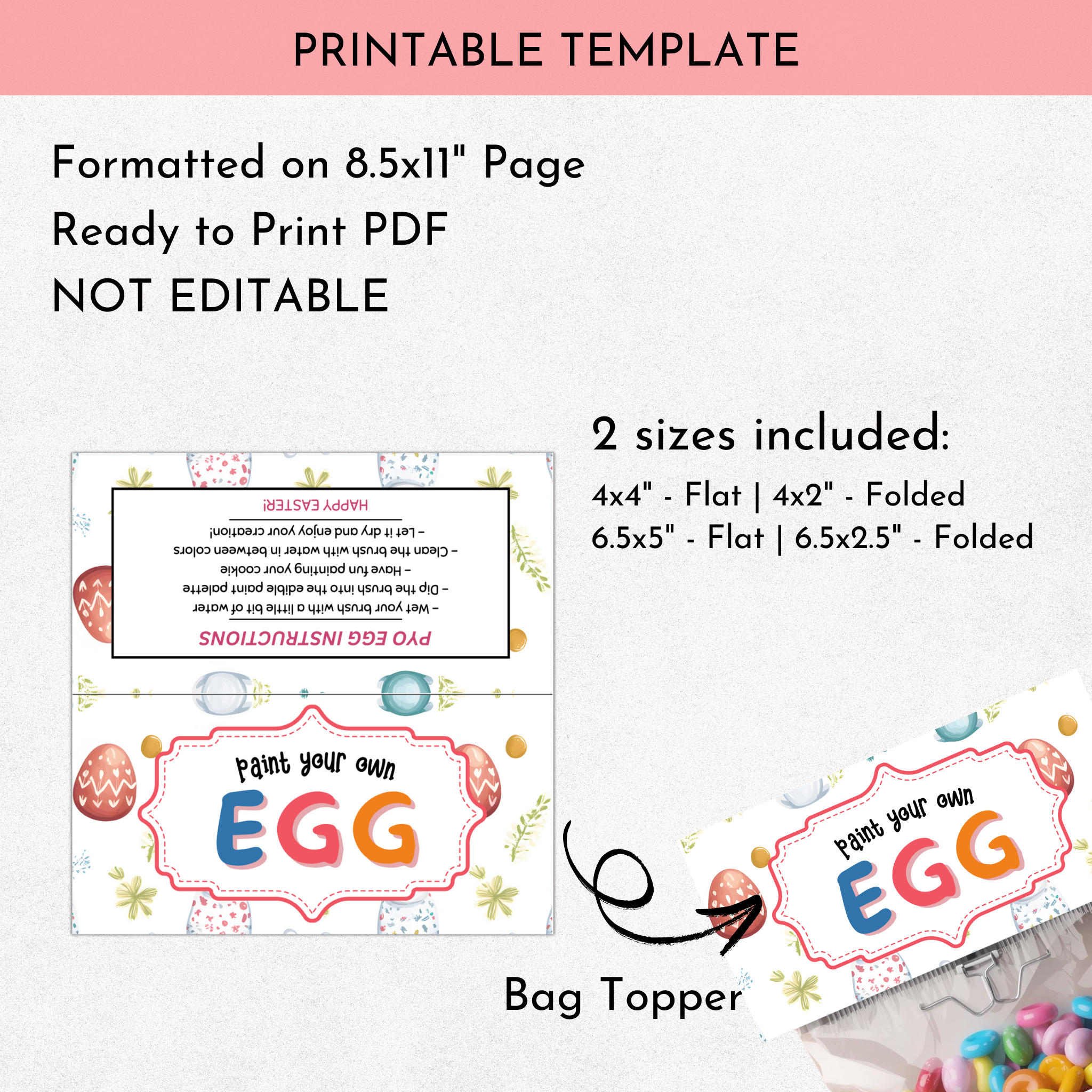 PYO Easter Egg Bag Topper