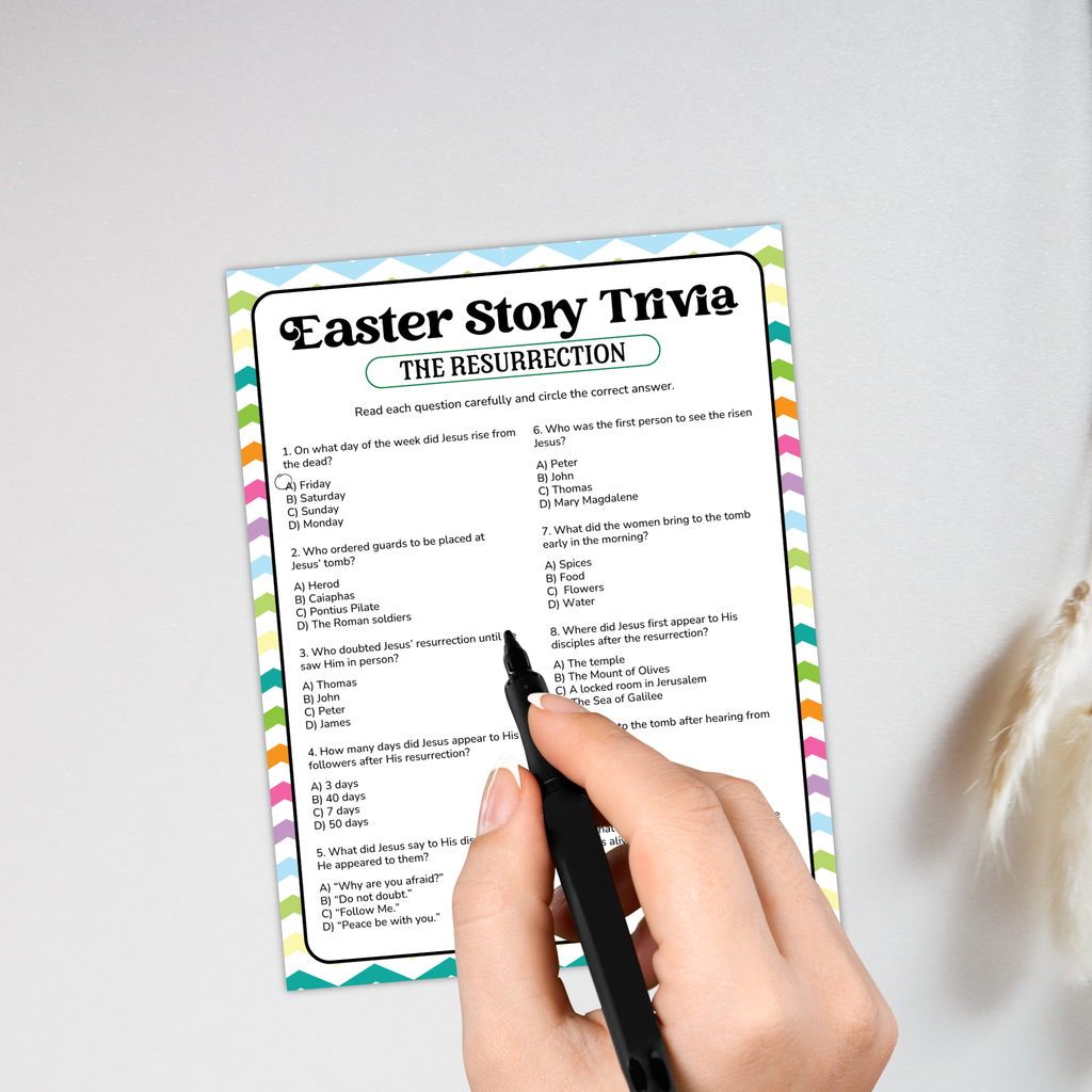 Easter Story Resurrection Trivia Game