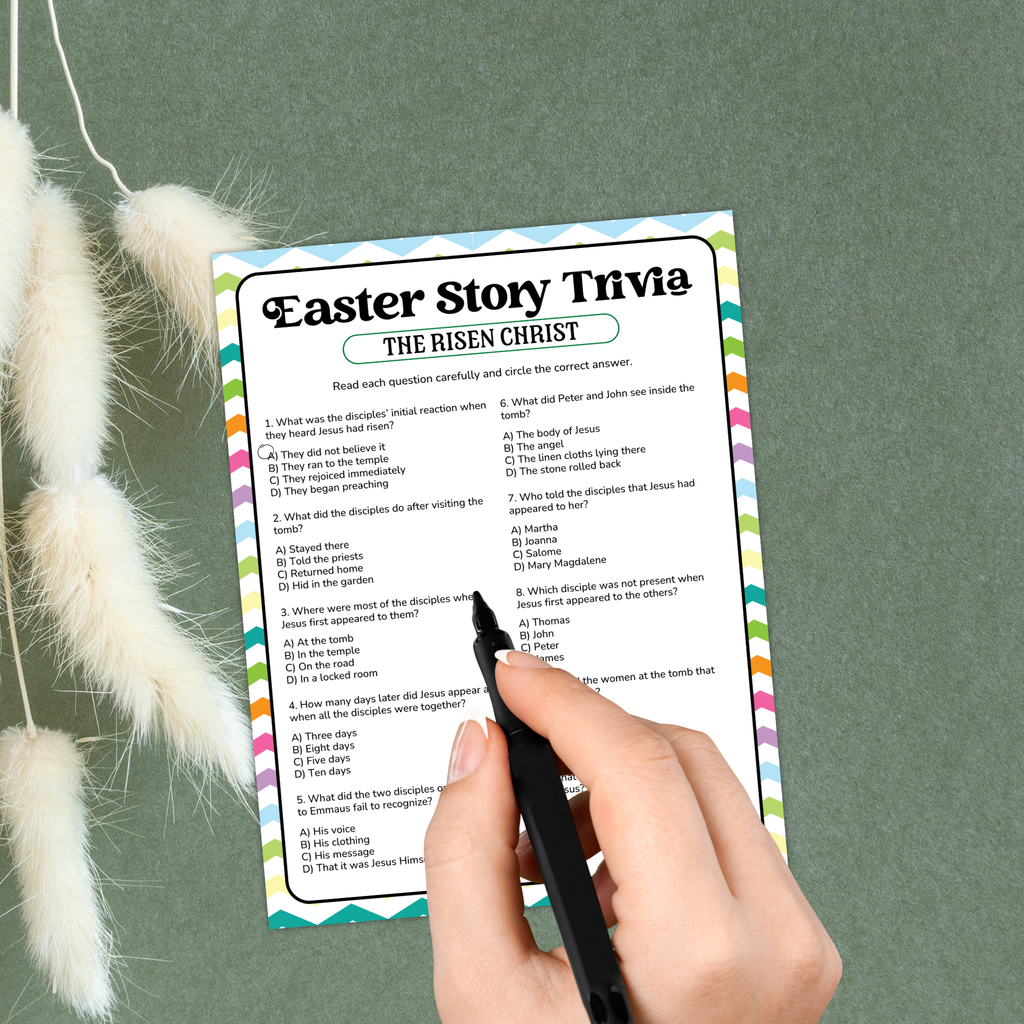 Easter Story The Risen Christ Trivia Game