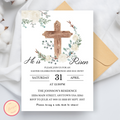 He is Risen Invitation Template
